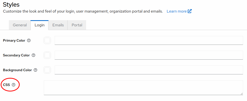 Keycloak Phase Two Login Page Custom CSS
